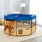 Show in main carousel: Zampa Pet Folding Soft-sided Dog & Cat Playpen, Blue, Large slide 5 of 7