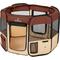 Show in main carousel: Zampa Pet Folding Soft-sided Dog & Cat Playpen, Brown, Small slide 2 of 6