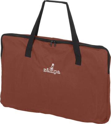 Show full view: Zampa Pet Folding Soft-sided Dog & Cat Playpen, Brown, Small slide 3 of 6