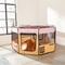 Show in main carousel: Zampa Pet Folding Soft-sided Dog & Cat Playpen, Pink, Large slide 1 of 7
