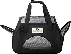 Zampa Soft-Sided Airline-Approved Dog & Cat Carrier Bag, Black, Medium