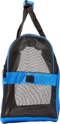 Show full view: Zampa Soft-Sided Airline-Approved Dog & Cat Carrier Bag, Blue, Small slide 5 of 9