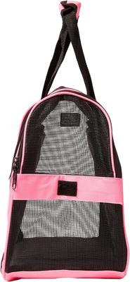 Show full view: Zampa Soft-Sided Airline-Approved Dog & Cat Carrier Bag, Pink, Small slide 4 of 8