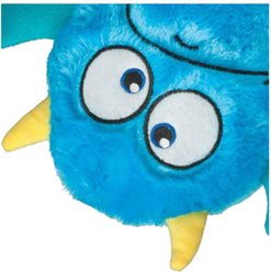 Zanies Rock Monster Squeaky Plush Dog Toy, Blue slide 2 of 3