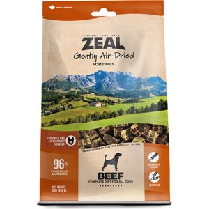 ドッグフード ZEAL Air Dried Dog Food Beef 960g ZEAL Beef Recipe Grain-Free Gently Air-Dried Dog Food, 1-lb bag