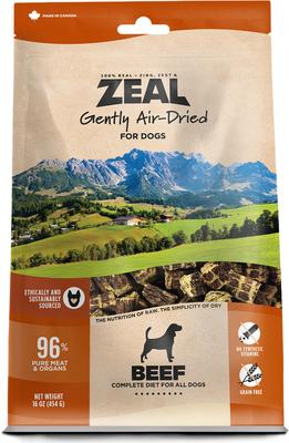 ZEAL Beef Recipe Grain-Free Gently Air-Dried Dog Food, 1-lb bag