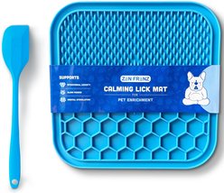 Zen Frenz Dog & Cat Lick Mat, Blue, Medium