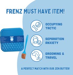 Zen Frenz Dog & Cat Lick Mat, Blue, Medium slide 2 of 9