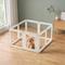 Show in main carousel: Zendova Clear Indoor Dog Playpen with Gate, Modular Puppy Pen, White, 8 Panels: 39.44 x 39.44 x 23.6-in slide 1 of 8