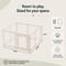 Show in main carousel: Zendova Clear Indoor Dog Playpen with Gate, Modular Puppy Pen, White, 8 Panels: 39.44 x 39.44 x 23.6-in slide 2 of 8