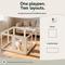 Show in main carousel: Zendova Clear Indoor Dog Playpen with Gate, Modular Puppy Pen, White, 8 Panels: 39.44 x 39.44 x 23.6-in slide 4 of 8