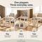 Show in main carousel: Zendova Clear Indoor Dog Playpen with Gate, Modular Puppy Pen, White, 8 Panels: 39.44 x 39.44 x 23.6-in slide 6 of 8