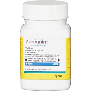 Zeniquin (marbofloxacin) Tablets for Dogs & Cats, 50-mg, 1 tablet