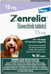 Zenrelia (ilunocitinib tablets) for Dogs, 15-mg, 30 tablets slide 1 of 7