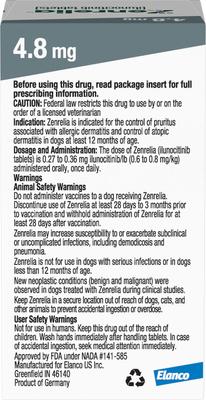 Show full view: Zenrelia (ilunocitinib tablets) for Dogs, 4.8-mg, 90 tablets slide 2 of 8