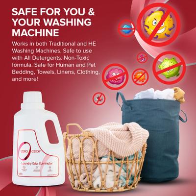 Show full view: Zero Odor Laundry Odor Eliminator, 64-fl oz bottle slide 7 of 10
