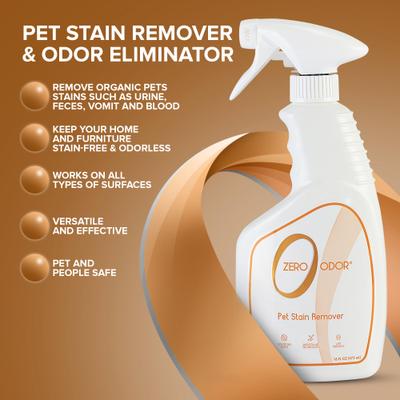 Show full view: Zero Odor Pet Stain Remover Spray, 16-fl oz bottle slide 6 of 10