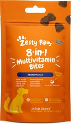 Zesty Paws 8-in-1 Bites Chicken Flavored Soft Chews Multivitamin for Dogs, 10 count slide 1 of 8