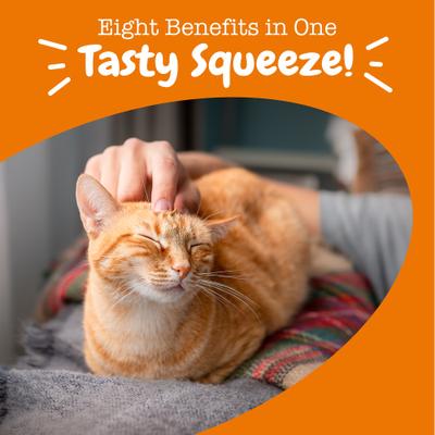 Show full view: Zesty Paws 8-in-1 Multivitamin Chicken Flavored Mousse Lickable Supplement for Cats, 14 count slide 5 of 10