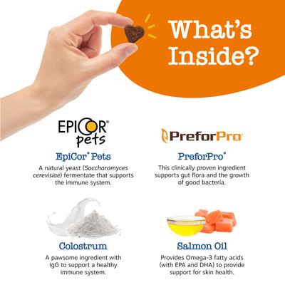 Show full view: Zesty Paws Advanced Allergy & Immune Bites Salmon Flavored Soft Chews Allergies, Immune, & Skin Support Supplement for Senior Dogs, 180 count slide 6 of 12