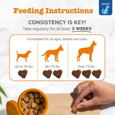 Show full view: Zesty Paws Advanced Probiotic Bites Chicken Flavored Soft Chews Digestive Supplement for Senior Dogs, 90 Count slide 5 of 13