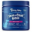 Zesty Paws Advanced Skin & Coat Bites Chicken Flavor Soft Chews Skin & Coat Supplement for Senior Dogs, 90 count