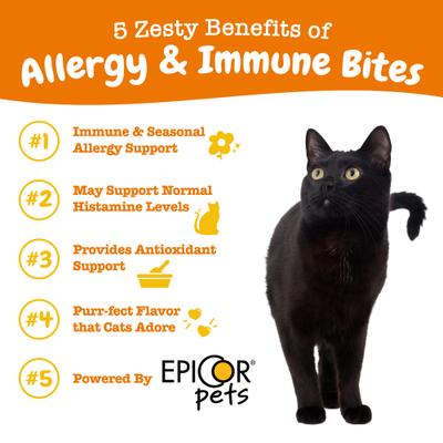 Show full view: Zesty Paws All Ages Calming Bites Behavior Bacon Flavor Supplement + Aller-Immune System Bites Bacon Flavor Cat Supplement slide 7 of 10