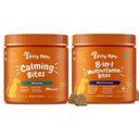 Zesty Paws All Ages, Calming Bites, Peanut Butter Flavored Soft Chews + 8-in-1 Multivitamin Bites Chicken Flavor Dog Supplement