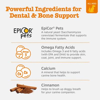 Show full view: Zesty Paws All-in-One FUNctional Dental Bones Dental Chews for Small Dogs, 6 count slide 4 of 11