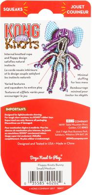 Show full view: Zesty Paws Calming Bites Peanut Butter Flavored Soft Chews Supplement, 90 count + KONG Floppy Knots Dog Toy, Fox, Medium/Large slide 7 of 9
