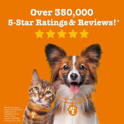 Show full view: Zesty Paws Chew No Poo Chicken Flavored Soft Chews Coprophagia Stool Eating Deterrent Digestive Supplement for Dogs, 180 count slide 9 of 12