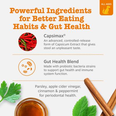 Zesty Paws Chew No Poo Chicken Flavored Dog Soft Chews Cophrophagia Digestive Supplement for Dogs