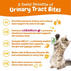 Zesty Paws Cranberry Bladder Bites Bacon Flavored Soft Chews Urinary Supplement for Cats, 60 count slide 2 of 8
