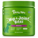Zesty Paws Hemp Elements Hip & Joint Bites Chicken Flavored Soft Chews Glucosamine Supplement for Dogs, 90 count