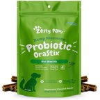 Zesty Paws Hemp Elements Probiotic OraStix Peppermint Flavored Dog Dental Chews, 12-oz bag