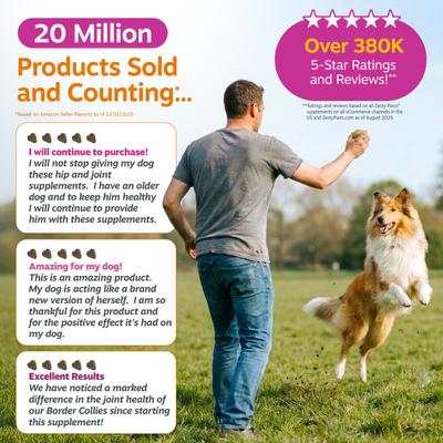 Show full view: Zesty Paws Hip & Joint Bites Bacon Flavored Soft Chews Glucosamine Mobility Supplement for Dogs, 90 count slide 8 of 12