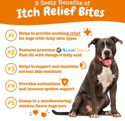 Zesty Paws Itch Relief Bites Chicken Flavored Soft Chews Immune Supplement for Dogs, 90 count slide 2 of 9