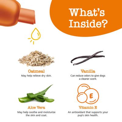 Show full view: Zesty Paws Itch Soother Dog Shampoo with Oatmeal & Aloe Vera, for Skin Moisture & Shiny Coats, 16-fl oz bottle, bundle of 2 slide 7 of 11