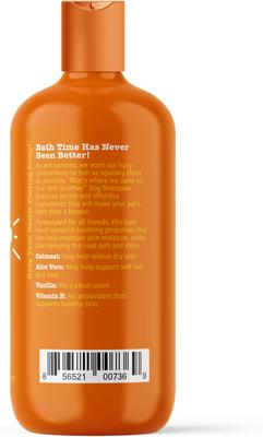 Show full view: Zesty Paws Itch Soother Dog Shampoo with Oatmeal & Aloe Vera, for Skin Moisture & Shiny Coats, Vanilla Bean Scent, 16-fl oz bottle slide 7 of 11