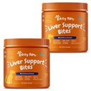 Zesty Paws Liver Support Bites Chicken Flavored Soft Chews Milk Thistle Supplement for Dogs, 180 count