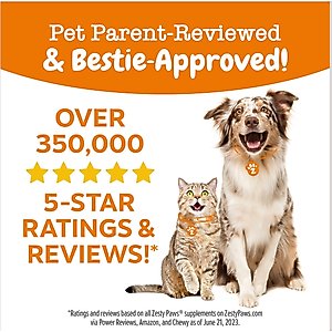 Zesty Paws Liver Support Bites Chicken Flavored Soft Chews Milk Thistle Supplement for Dogs, 90 count