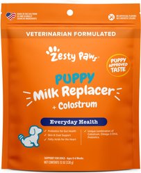 Zesty Paws Milk Replacement Supplement Powder for Puppies & Senior Dogs, 12-oz bag