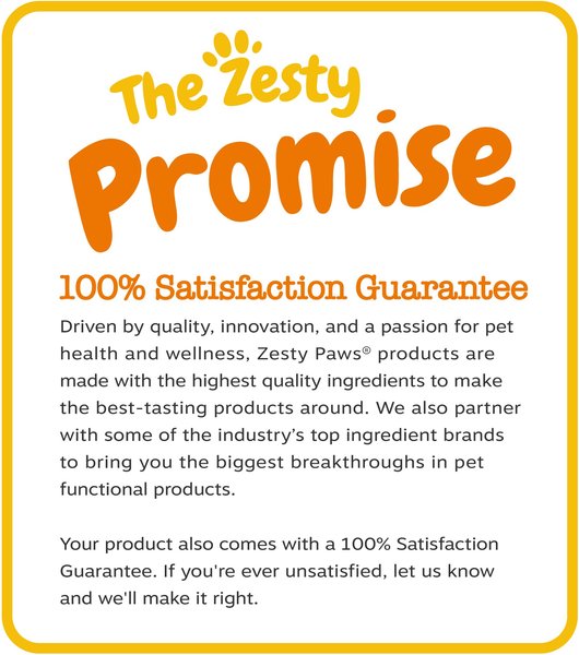 Show full view: Zesty Paws Multivitamin Powder Salmon Flavored Digestion, Mobility & Immune Supplement for Dogs, 30 count slide 9 of 10