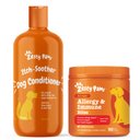 Zesty Paws Oatmeal Anti-Itch Conditioner with Aloe Vera & Organic Shea Butter for Dogs, 16-oz bottle & Zesty Paws Aller-Immune Bites Lamb Flavor Immune System Soft Chews Dog Supplement