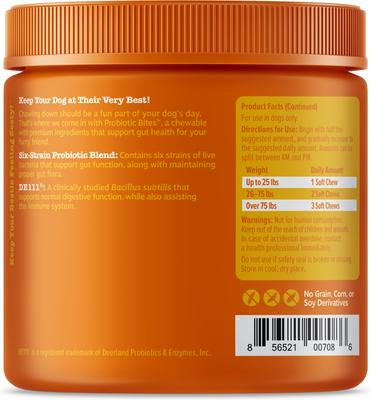 Show full view: Zesty Paws Probiotic Bites Digestion + Aller-Immune Bites Lamb Flavor Immune System Soft Chews Dog Supplement slide 3 of 9
