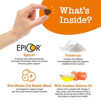 Show full view: Zesty Paws Probiotic Bites Digestion + Aller-Immune Bites Lamb Flavor Immune System Soft Chews Dog Supplement slide 8 of 9