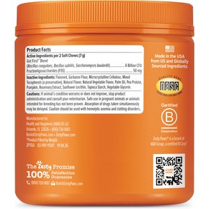 Zesty Paws Probiotic Bites Pumpkin Flavored Soft Chews Gut Flora & Digestive Supplement for Dogs, 90 count