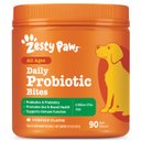 Zesty Paws Probiotic Bites Pumpkin Flavored Soft Chews Gut Flora & Digestive Supplement for Dogs, 90 count