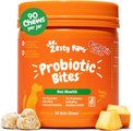 Zesty Paws Probiotic Bites Pumpkin Flavored Soft Chews Gut Flora & Digestive Supplement for Dogs, 90 count
