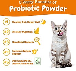 Zesty Paws Probiotic Powder Pumpkin Flavored Gut Flora & Digestive Aid Supplement for Cats, 30 count slide 2 of 9